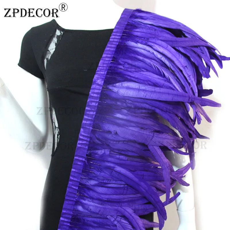 ZPDECOR 1 ярд стандартная отделка качественное украшение для одежды перья рукоделия