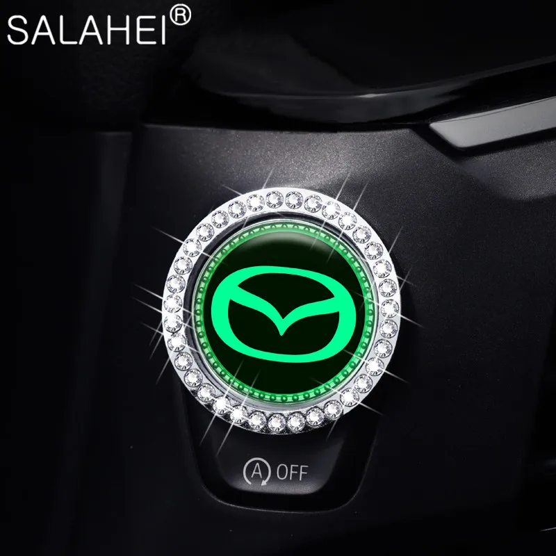

Car Sticker One-click Crystal Start Button Decal For Mazda 2 3 6 Demio CX3 CX-5 CX5 CX 5 CX7 CX9 MX5 Axela ATENZA 2017 2018 2019