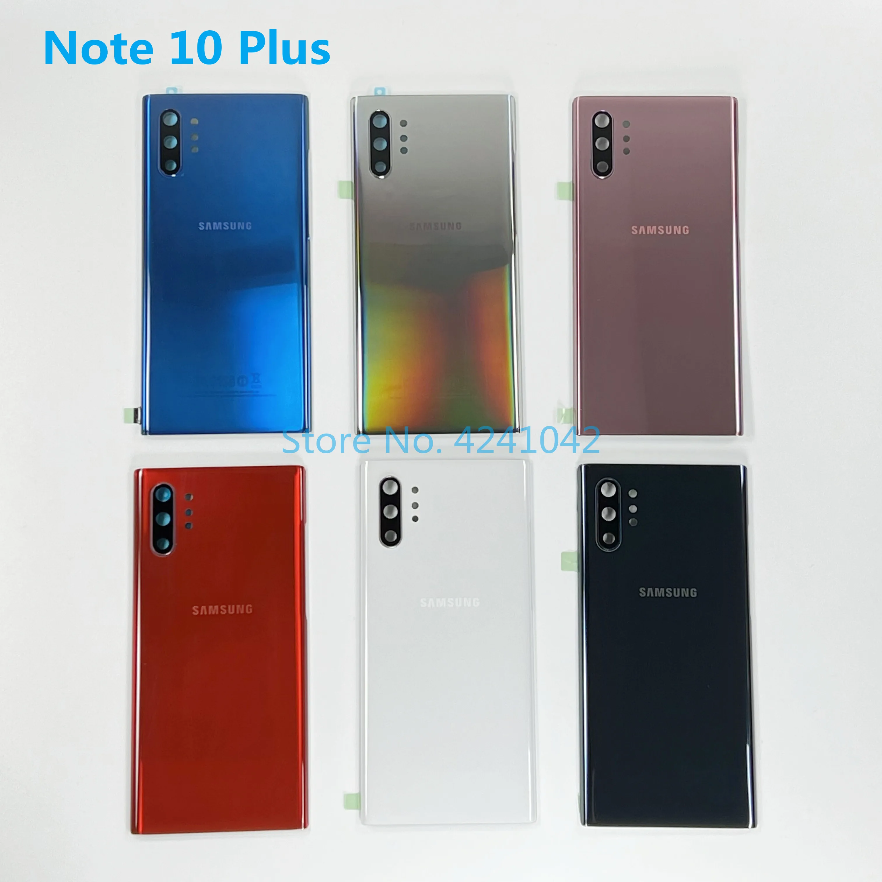 Стеклянный чехол для SAMSUNG Galaxy Note 10 N970 Plus N975 N975F Note10 + задний стеклянный клей |