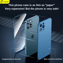 X-Race 360° full cover tempered glass protection case, suitable for iphone 12 pro max mini apple mobile phone case