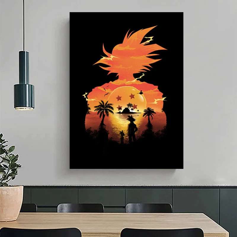 

One Piece Anime Goku Landscape Posters Pictures Canvas Print Wall Art Home Decor Oil Paintings Living Room Bedroom Decoration