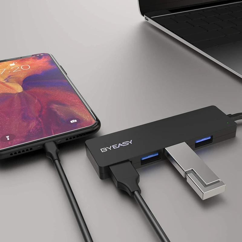 

BYEASY UC-109C USB C Hub USB C to USB 3.0 HUB with 4 USB 3.0 Ports Applicable for USB Type C Devices