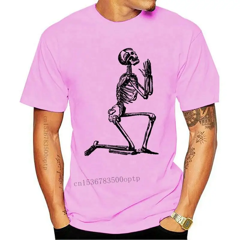 

New Print Tee Clothing Fashion Men Crew Neck Short-Sleeve Novel Grappige Schedel Paradise Jezu T Shirts
