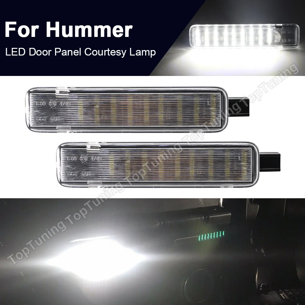 

For Hummer H2 For Cadillac Escalade 2003 2004 2005 2006 2007 White LED License Plate Lights Number Plate Lamp Error Free 2X