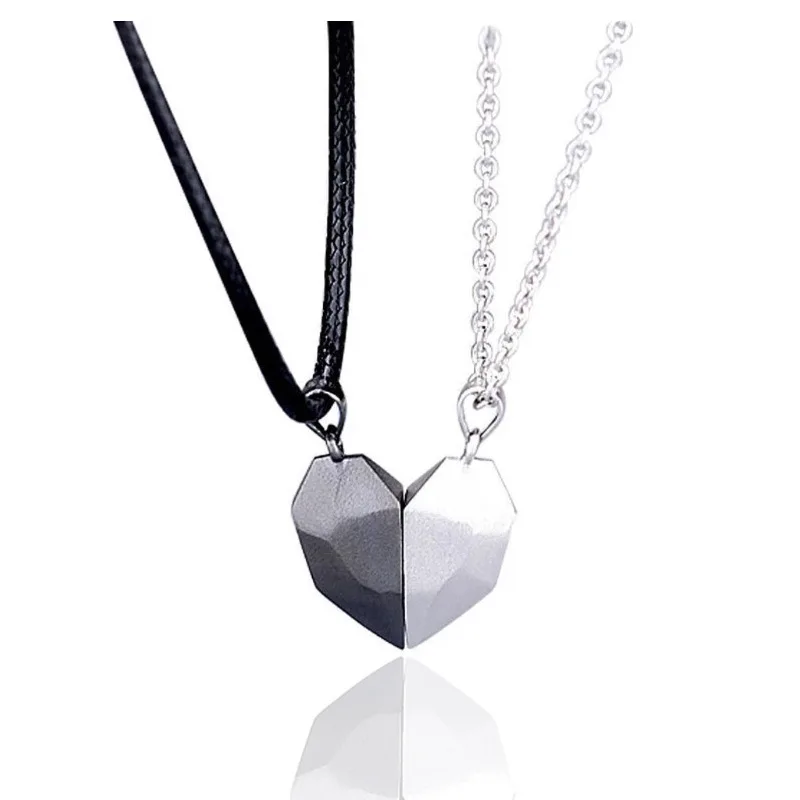 2021 популярное магнитное ожерелье в форме сердца для пар подарок на день Святого