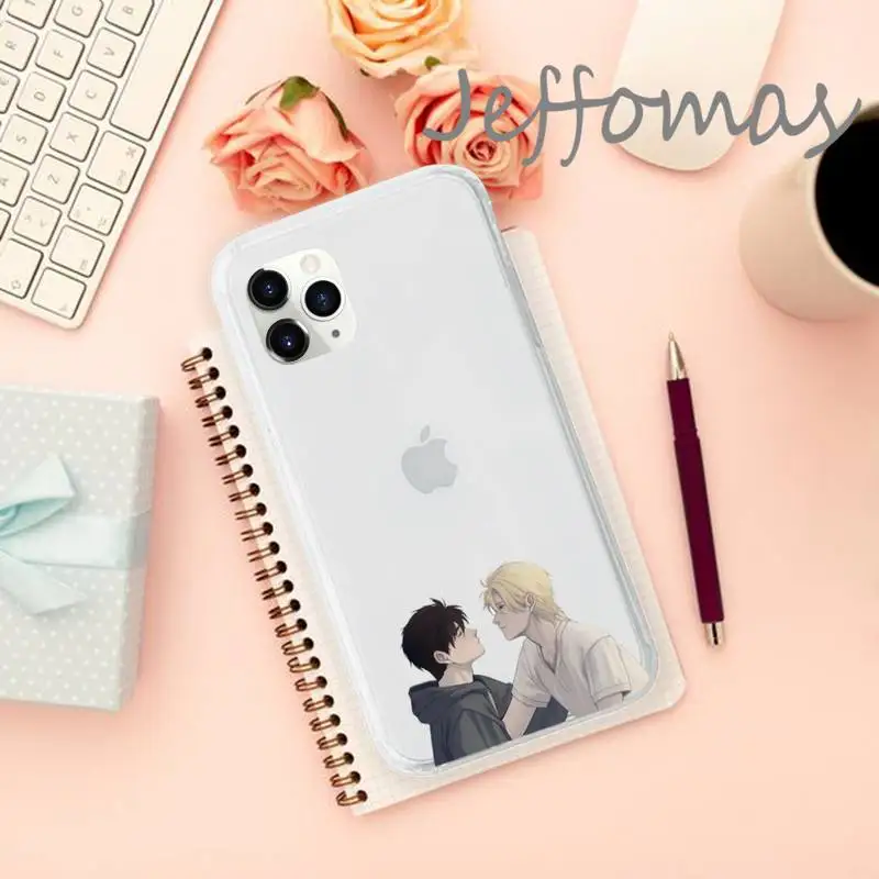 

Banana Fish anime Phone Case Transparent for iPhone 11 12 mini pro XS MAX 8 7 6 6S Plus X 5S SE 2020 XR