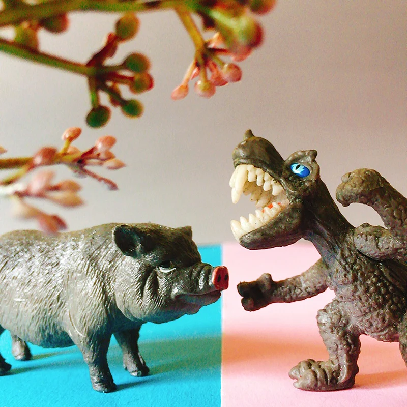 Черная свинья лебедь дракон/ миниатюрные животные/ феерический сад гном/ моховой террариум/ фигурка/ декор для дома/ комплект для самостоятельной работы/ игрушка/ модель/ подарок.