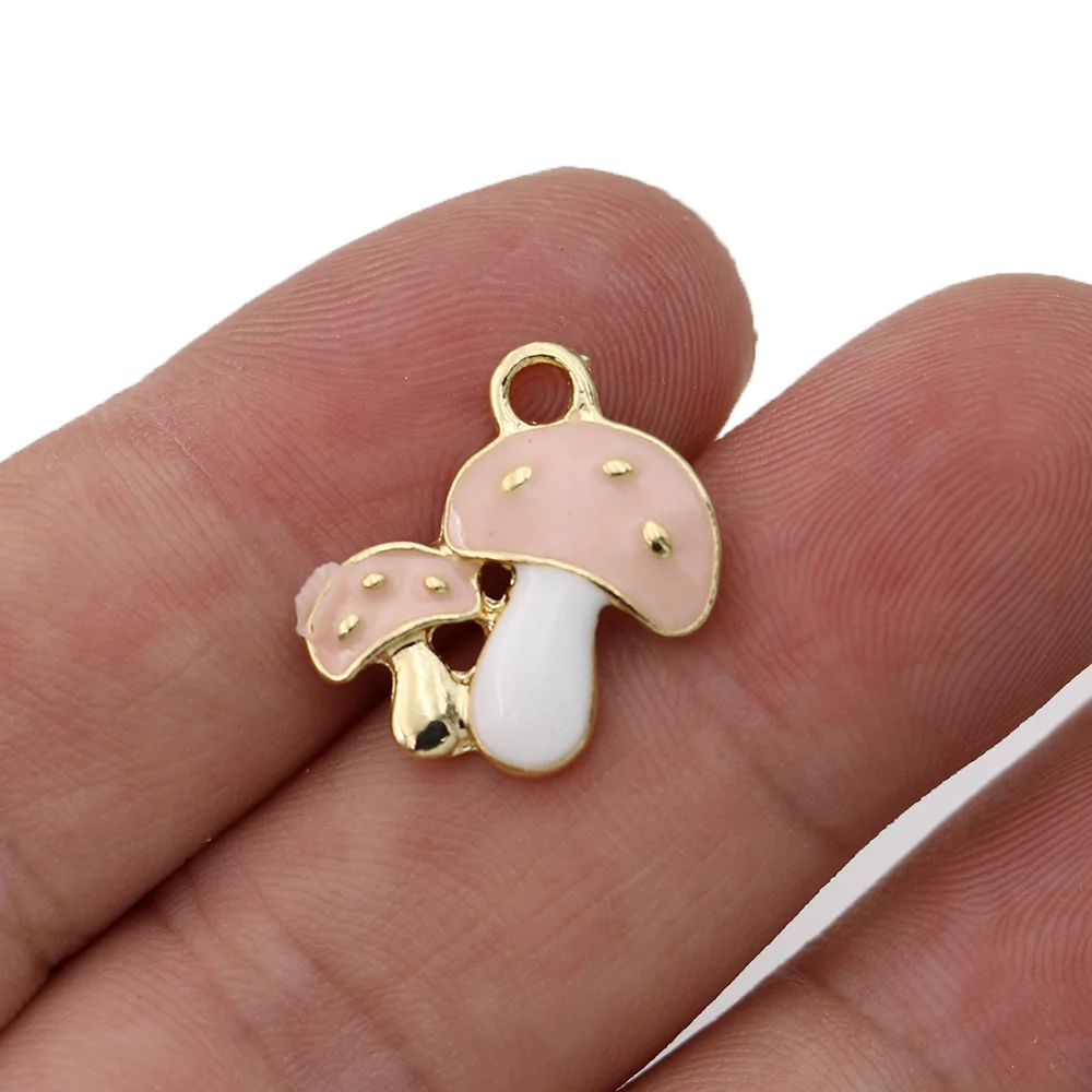 5 шт. подвеска в виде зеленых грибов для изготовления ювелирных изделий |