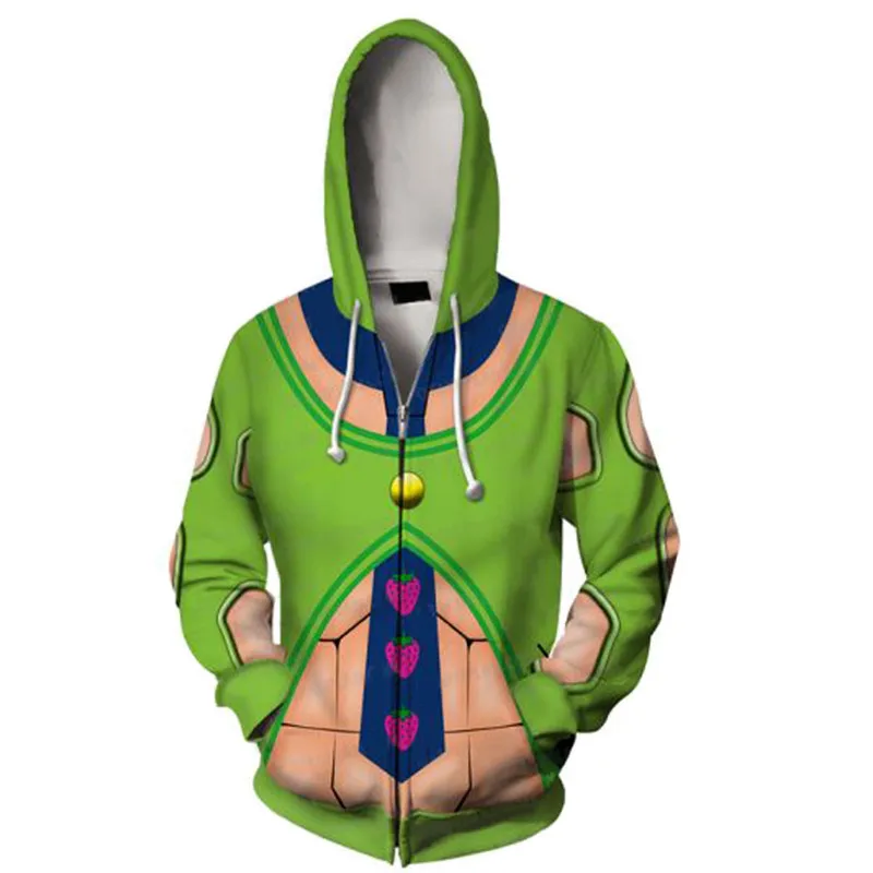 Аниме Jojo Необычные Приключения Толстовка Kira Yoshikage Косплей Костюм Joestar Kujo Jotaro свитер с капюшоном рубашка для мужчин мальчиков - Цвет: style 4