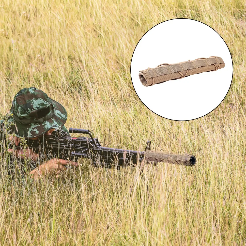 

Gun Silencer Protective Case Tactical Suppressor Mirage Heat Cover Shield Sleeve Muffler Shooting Military Hunting Accessories
