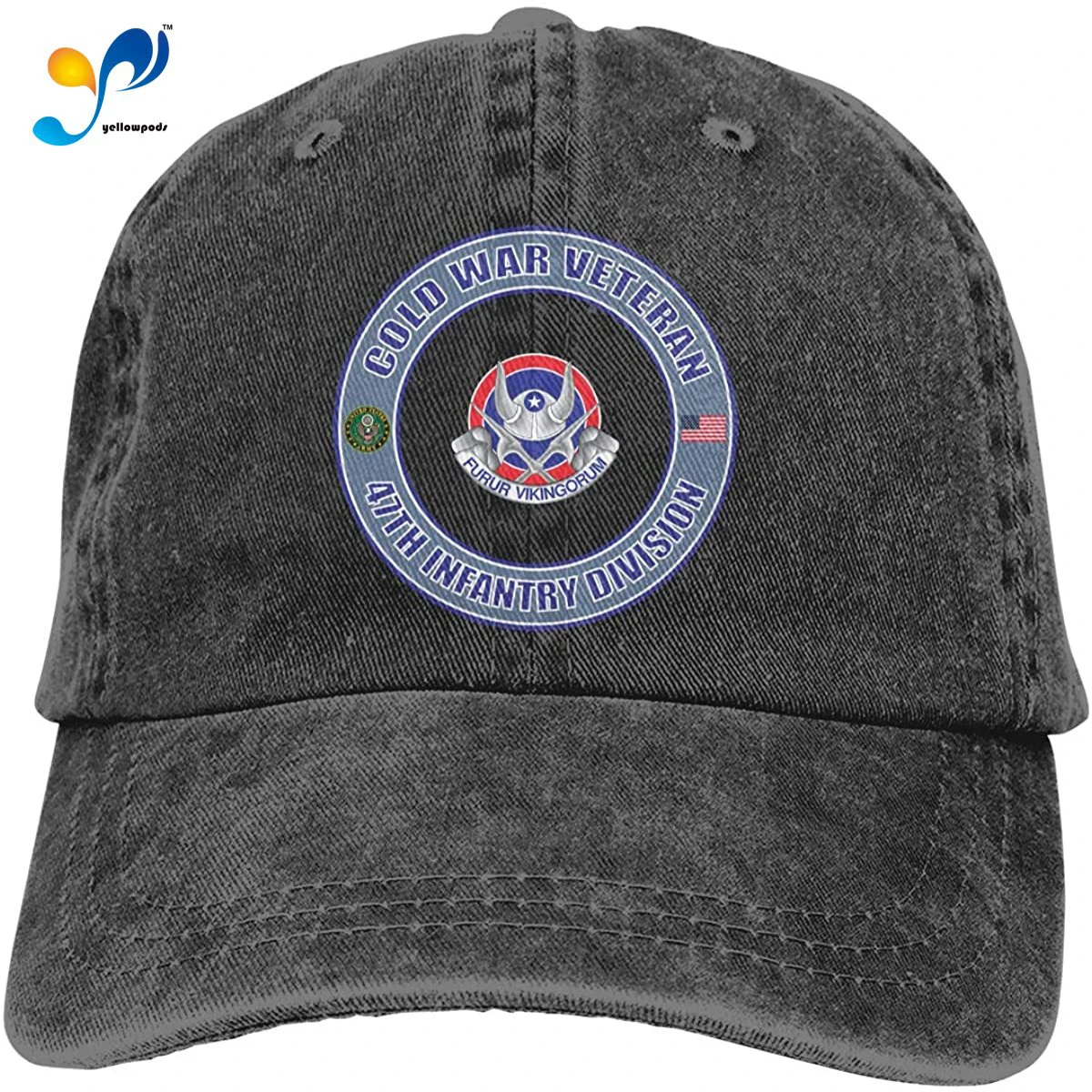 

Us Army Cold War 47th Infantry Unit Crest Veteran Unisex Soft Casquette Cap Fashion Hat Vintage Adjustable Baseball Caps