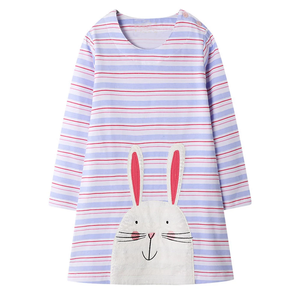 Jumping Meters/Детские платья для девочек Костюм Платье принцессы с аппликацией в виде