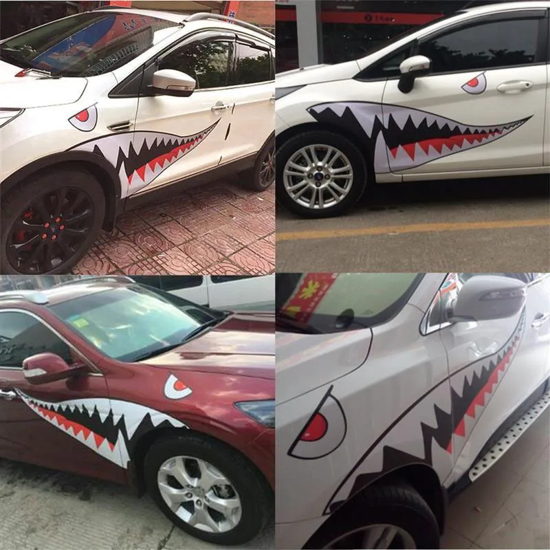 

Shark Mouth Teeth Stickers Graphics Car Decal DIY Practical Fashion Novel