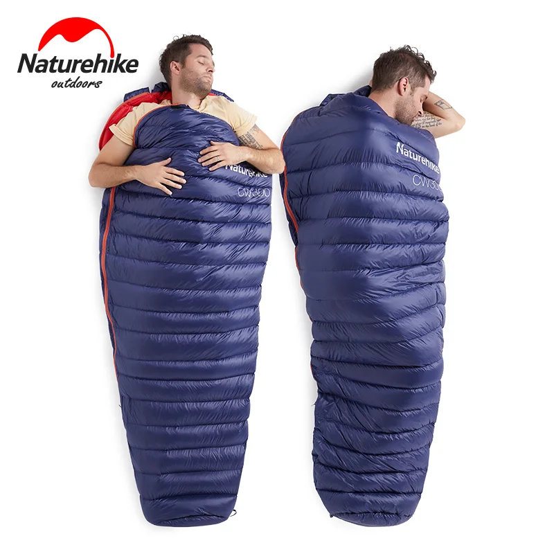 Спальный мешок Naturehike ПУХОВЫЙ зимний портативный гусиный пух одиночный для