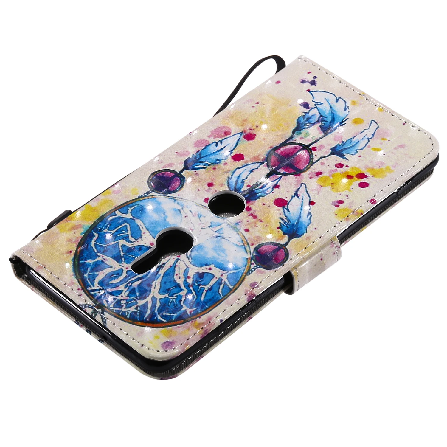 3D абстрактный узорчатый флип-бумажник чехол из искусственной кожи для iphone 5G SE 5s 6G