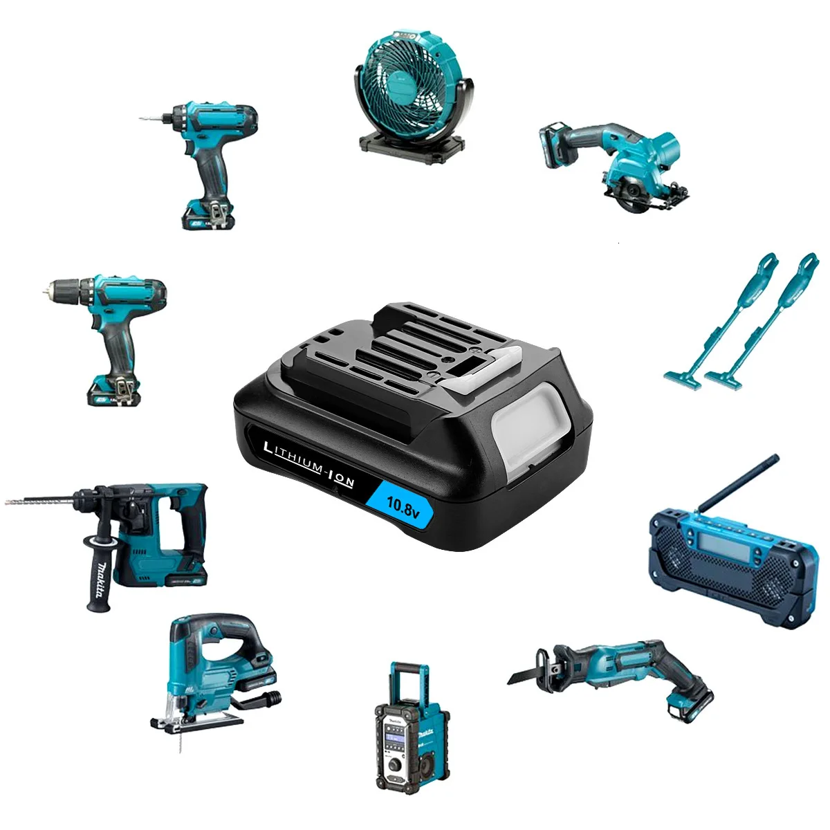 10,8 V-12 V CXT литий 2000 мА/ч, Перезаряжаемые Батарея для Makita BL1021B BL1041B BL1015B BL1020B BL1040B 197402 Мощность инструменты