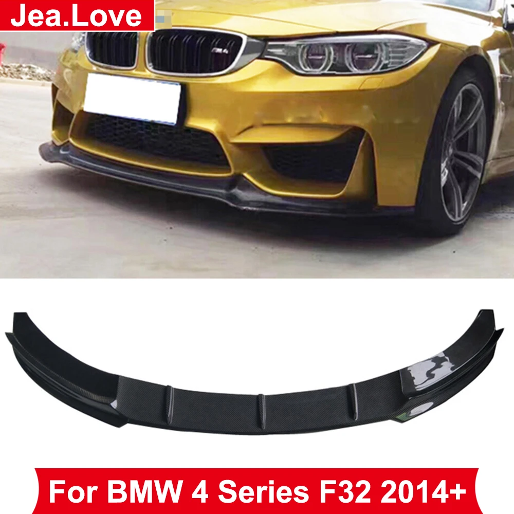 

FD Style Real Carbon Fiber Front Lip Shovel Bumper Car Body Modification Kit Part For BMW 4 Series F32 2014 Up