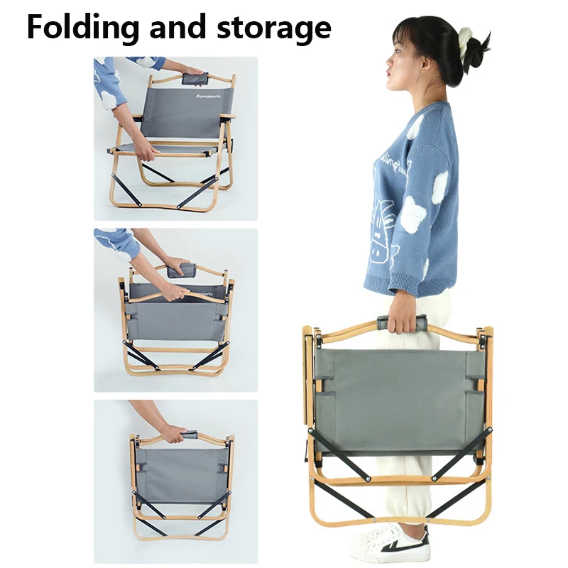 Уличный складной стул портативный ультралегкий из алюминиевого сплава для