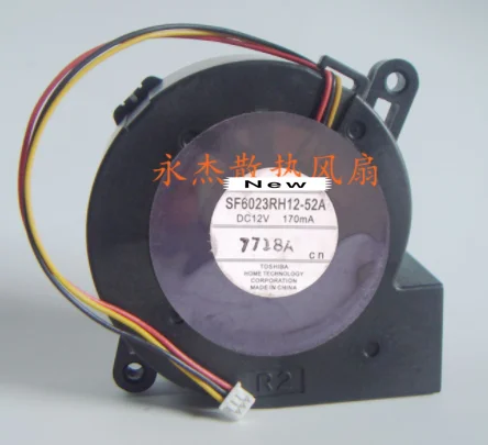 

For Emacro SF6023RH12-52A DC 12V 170mA 3-wire 60x60x25mm Server Cooling Fan