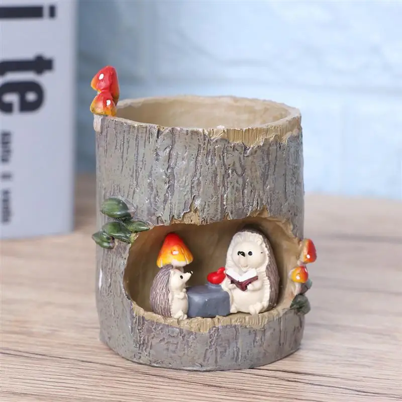 Милый Ежик цветок Sedum горшок для суккулентов плантатор бонсай корыто коробка