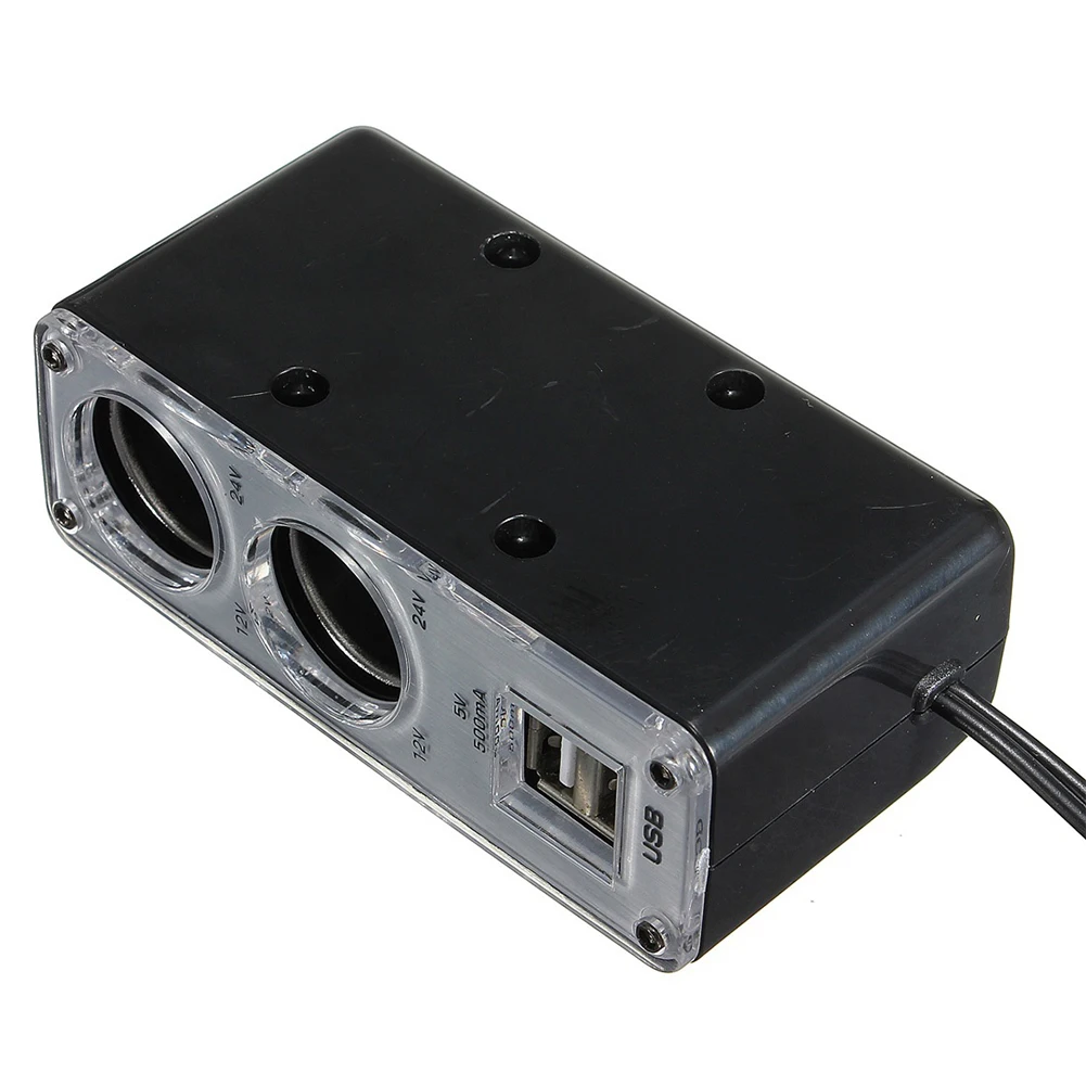Новый двойной порт USB 2 Way автомобильный прикуриватель разветвитель зарядное