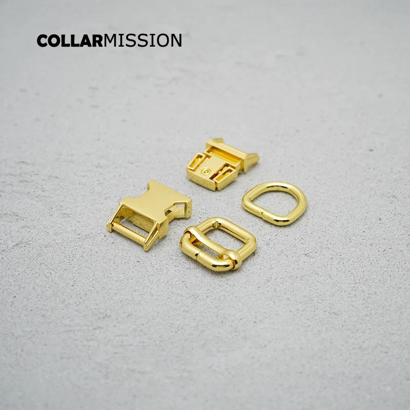 50 шт./лот 15 мм (металлическая пряжка + Регулируемая D-кольцо) сделай сам собачий