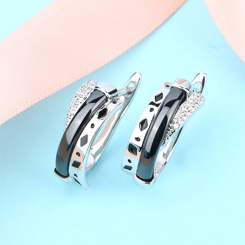 Новинка женский ювелирный набор форма цветка кристалл стразы серьги кольца