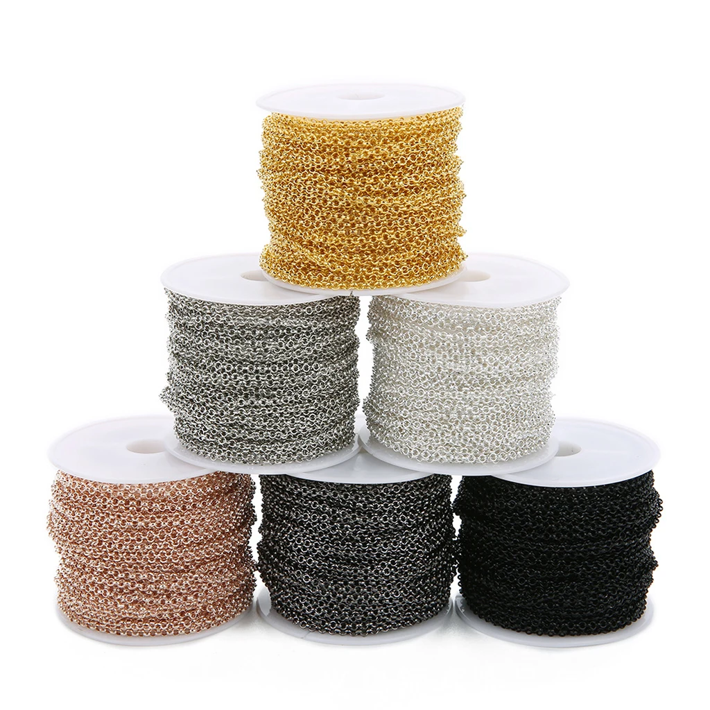 

10 Yards Multipurpose Iron Jewelry Making Chain DIY Tail Extender Chain 2mm