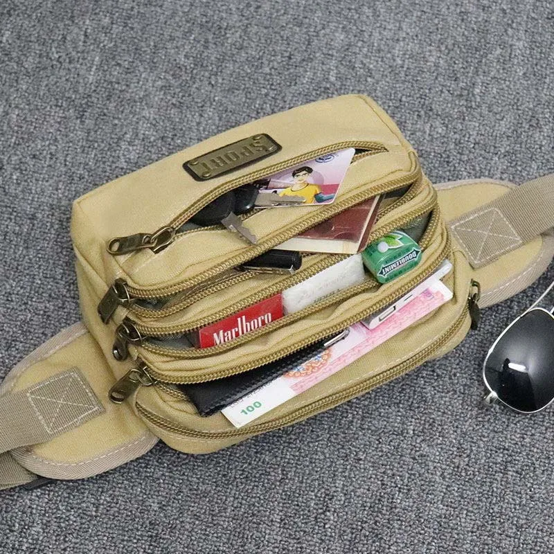 

LargeCapacity Waist Pouch Bag Men Waist Pack Water-resistant Hiking Cycling Waist Bag Outdoor Traveling Running Fanny Pack Nylon