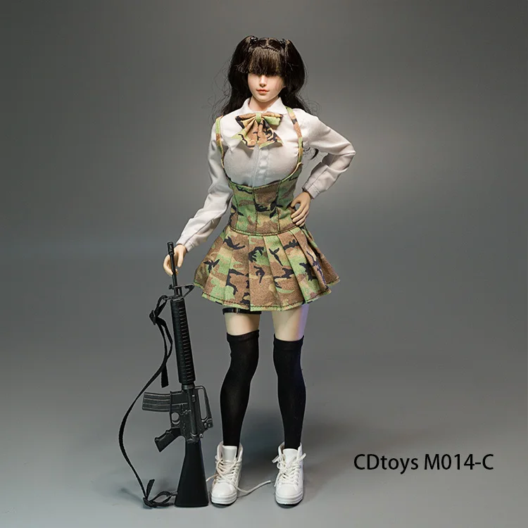 Cdtoys M014 1/6 женская модель одежда для солдат JK Костюм Униформа с кроссовками носки
