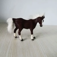 small cute simulation horse toy polyethylenefurs brown horse model doll gift about 12x10cm 1531