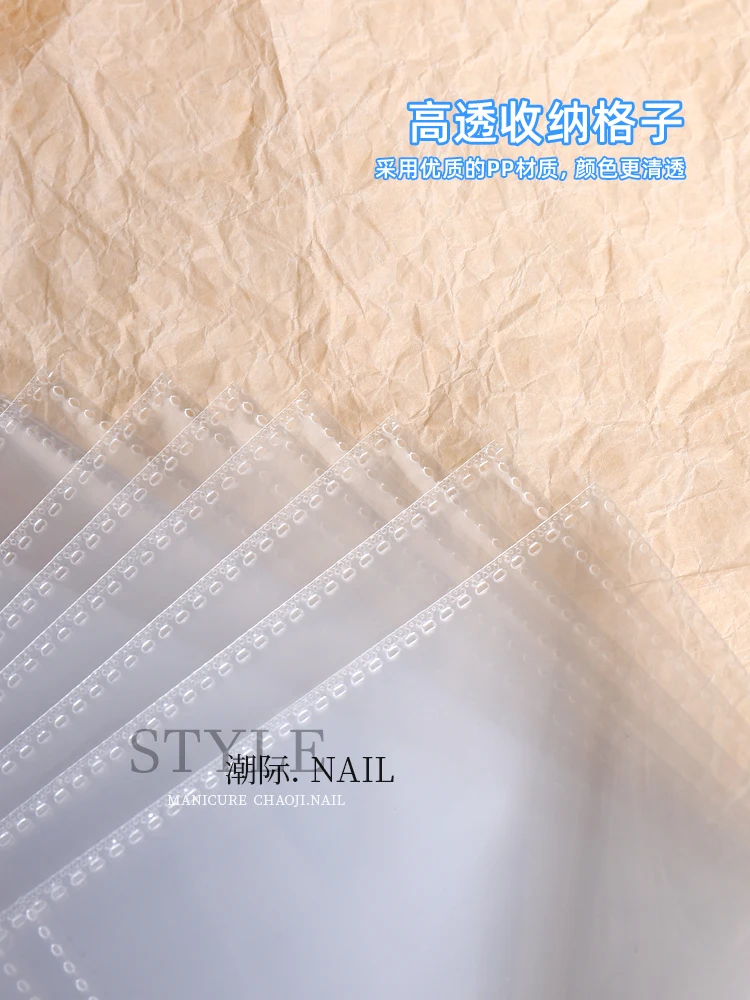 80 листов 3D наклеек для ногтей наклейка коллекционирования альбомов держатель