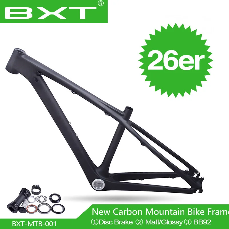 BXT китайская карбоновая рама для детей 3K mtb 26er полностью углеродная дисковый