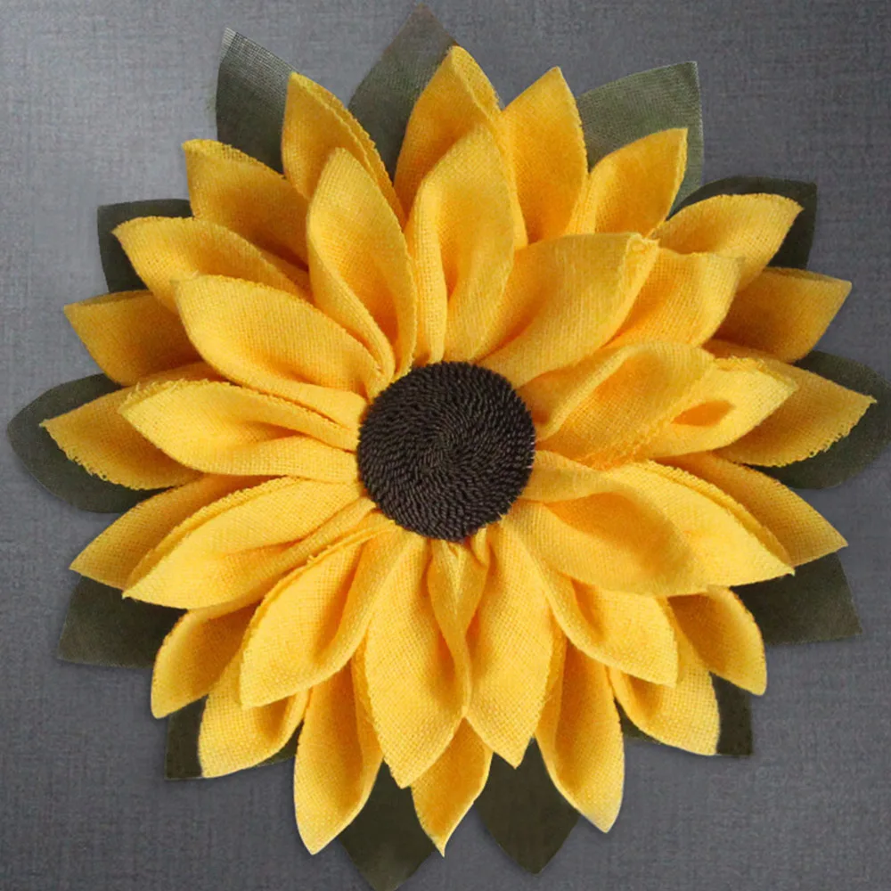 

1Pc Simulated Sunflower Decor Home Door Wall Pendant Thanksgiving Decor Yellow