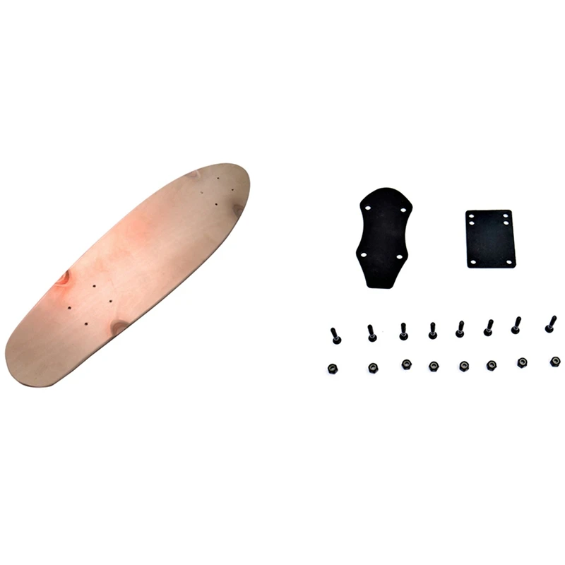 

Mini Cruiser Fish Deck Fish Board Single Rocker-27Inch With CX7 Skateboard Bracket Increased Damping Gasket 6Inch