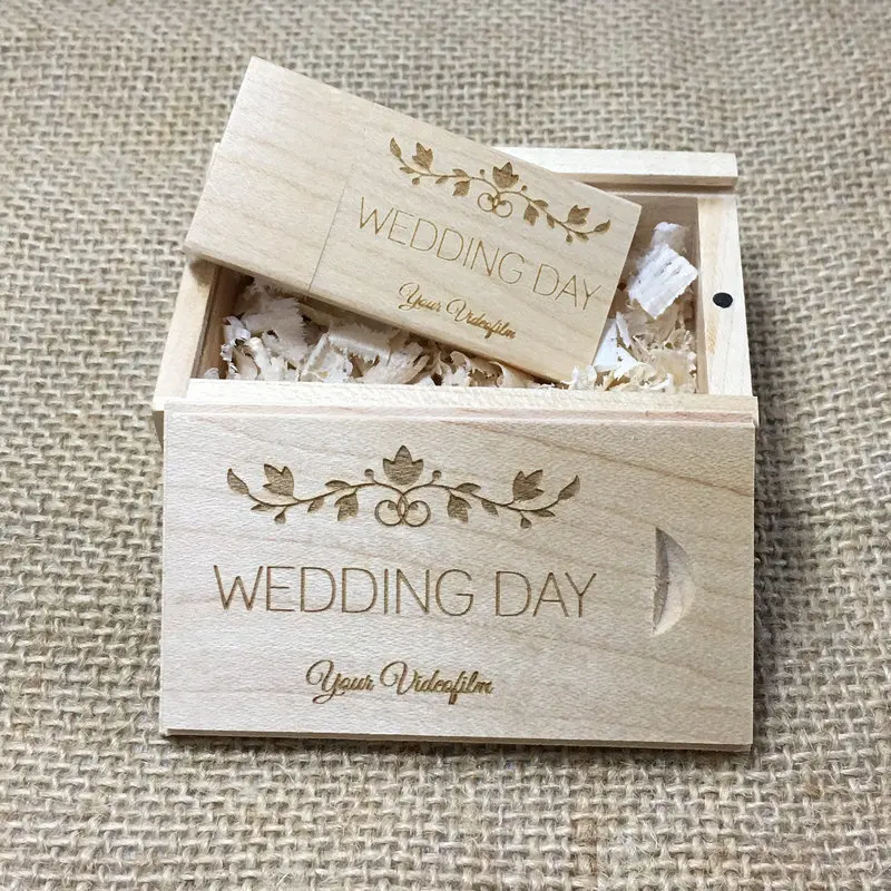 Деревянный usb флеш накопитель с логотипом сделай сам 2 0 флешка 8 ГБ 16 32 64 для