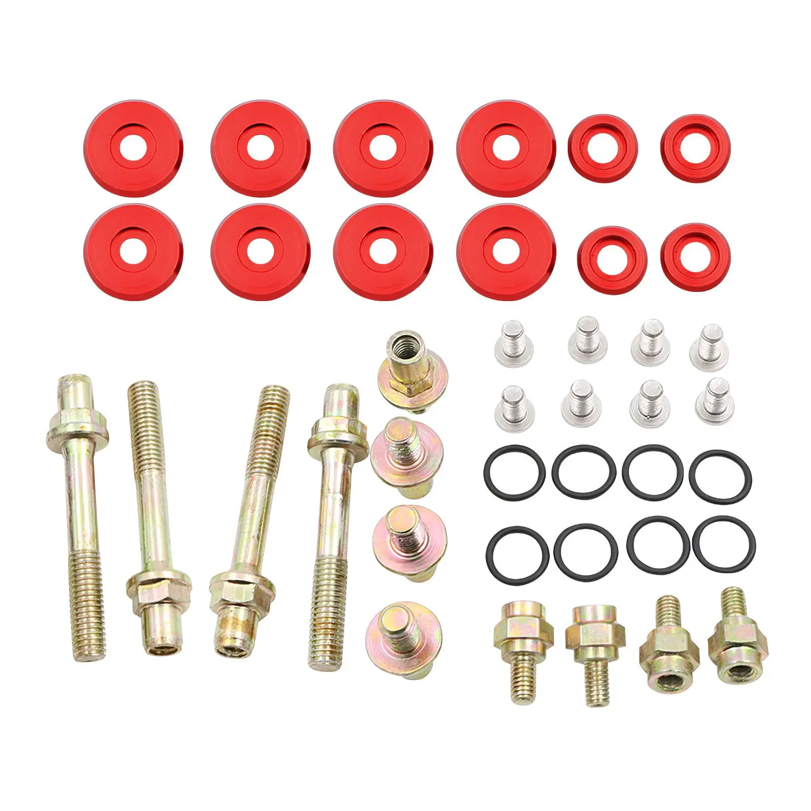 

36pcs Aluminum Alloy Car Engine Low-Profile Valve Cover Washer Bolt Kit Replacement High Performance for Honda B Series