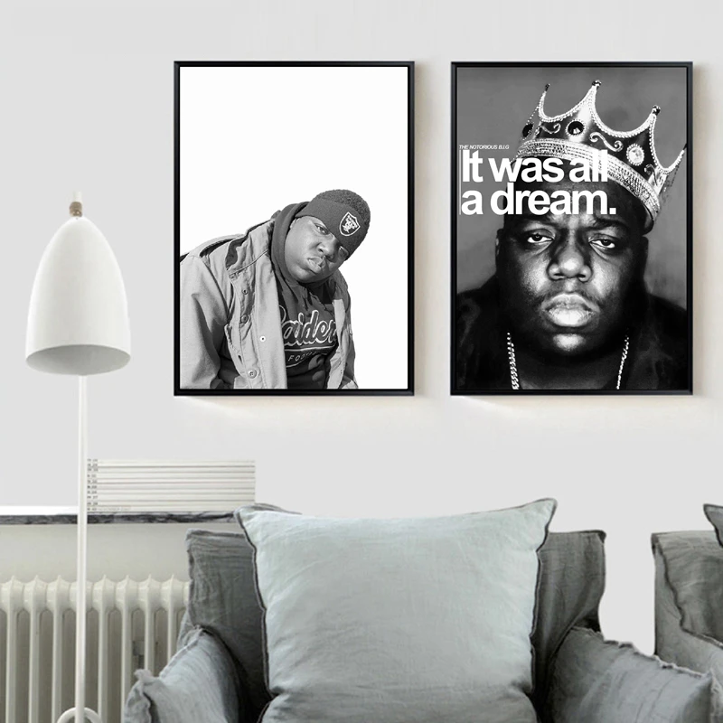 Известный Biggie Smalls Rappe плакат художественные принты Настенный декор Бигги Корона