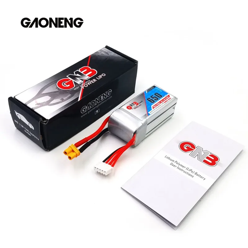 2 шт Gaoneng GNB перезаряжаемый аккумулятор 650mAh 14,8 V 4S 80C/160C Lipo аккумулятор XT30 разъем для FPV Cine Whoop BetaFPV Дрон RC Квадрокоптер