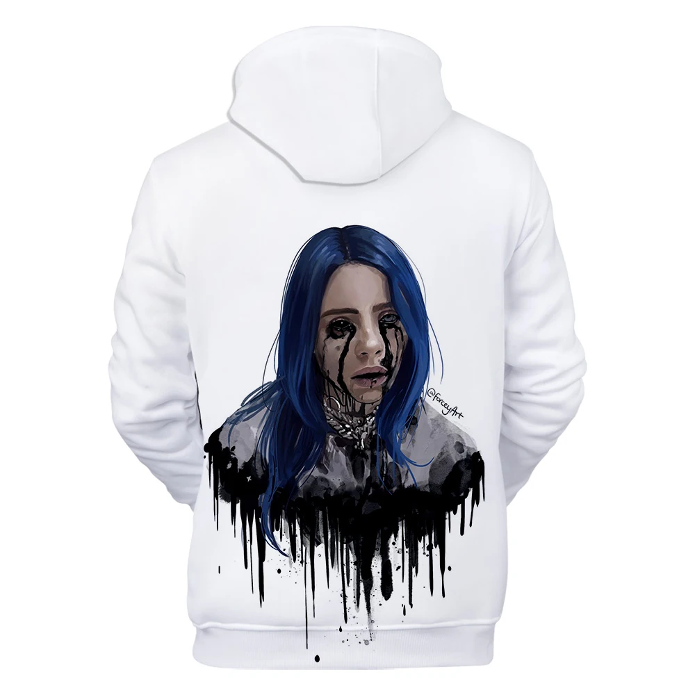 Оригинальные толстовки для мужчин и женщин Billie Eilish, толстовка с капюшоном, лидер продаж, осенне-зимняя модная одежда для мальчиков и девочек