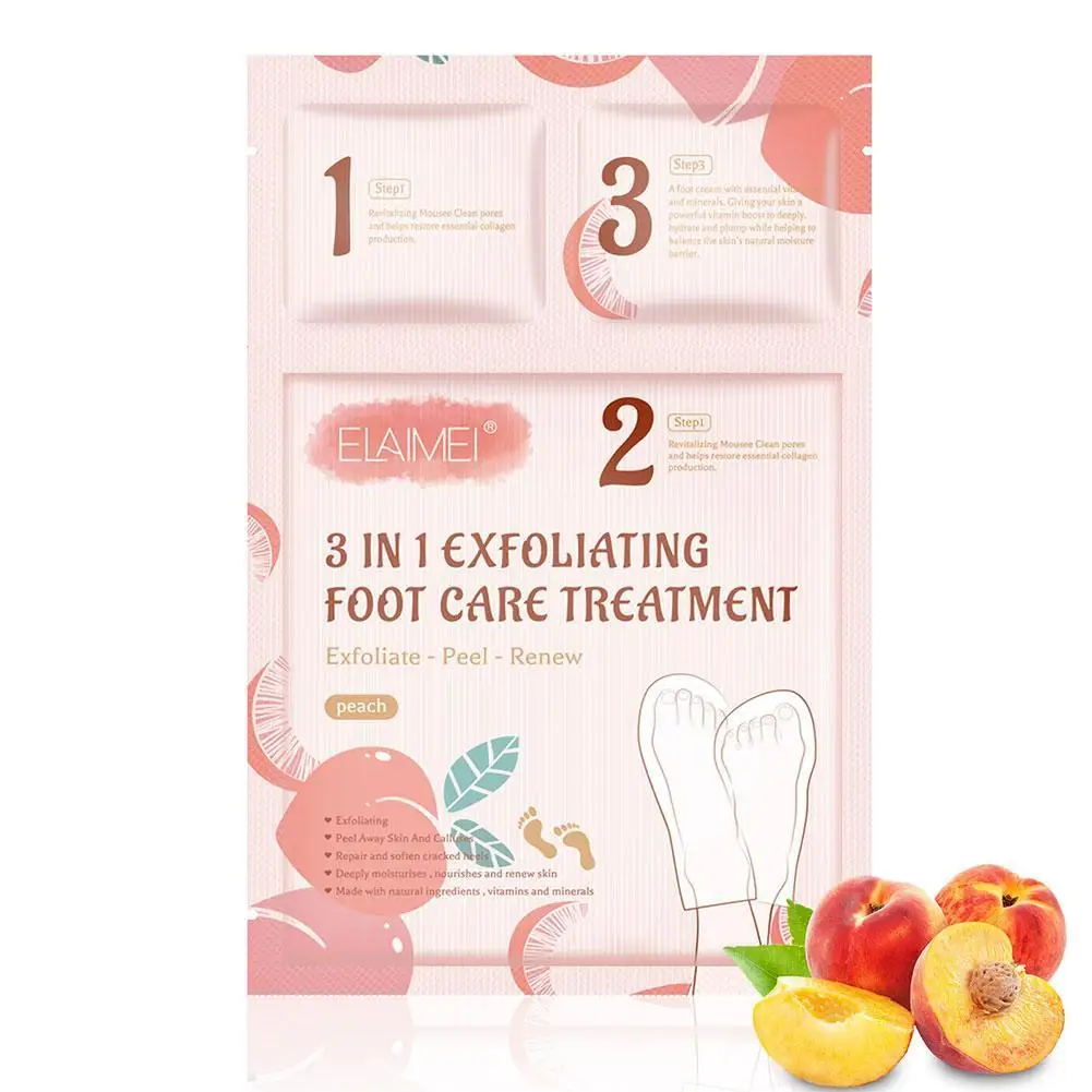 

3 In 1 Exfoliating Foot Mask Socks For Pedicure Socks Feet Skin For Feet Peeling Mask Dead Removal Care Care Foot Health Sk A7E7