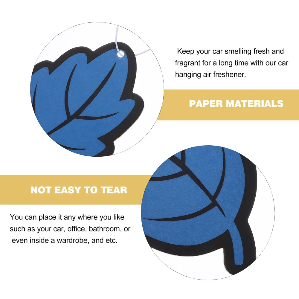 

6Pcs Car Air Freshener Leaves Shape Paper Hanging Perfume Diffuser Auto Decor