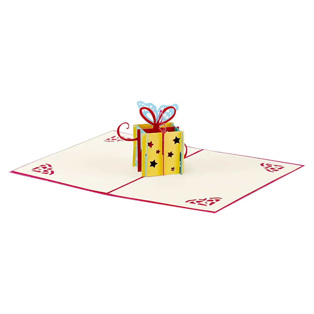 3D стерео ручной работы поздравительная открытка праздник благословение