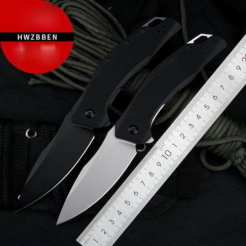 

EDC Pocket Folding Knife D2 Blade G10 Handle Bearing Outdoor Camping Survival Hardware Tools