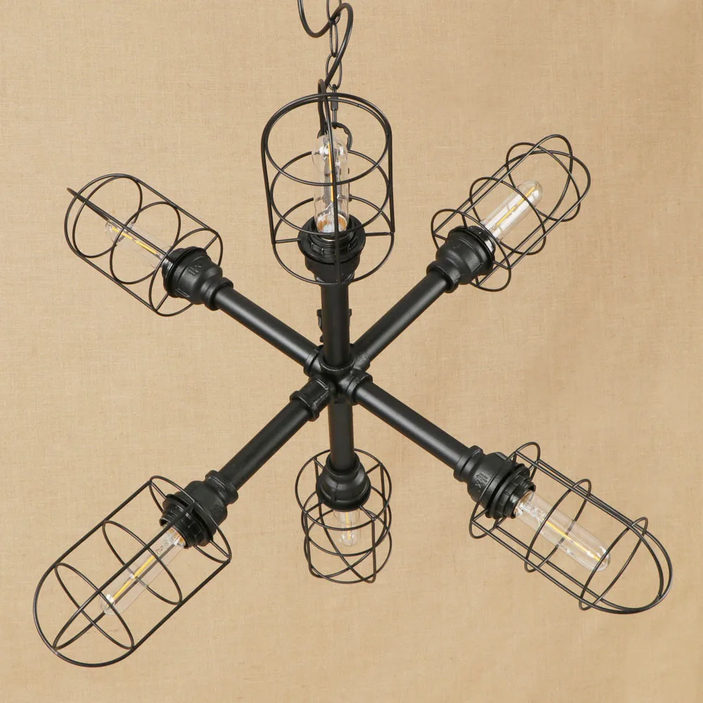 Винтажная железная окрашенная Минималистичная креативная Подвесная лампа