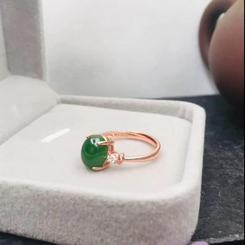 Женское кольцо из серебра 925 пробы с натуральной яшмой|Кольца| |