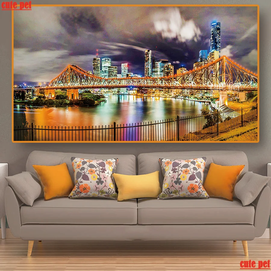 Большая алмазная живопись сделай сам вышивка крестиком из Австралии полная