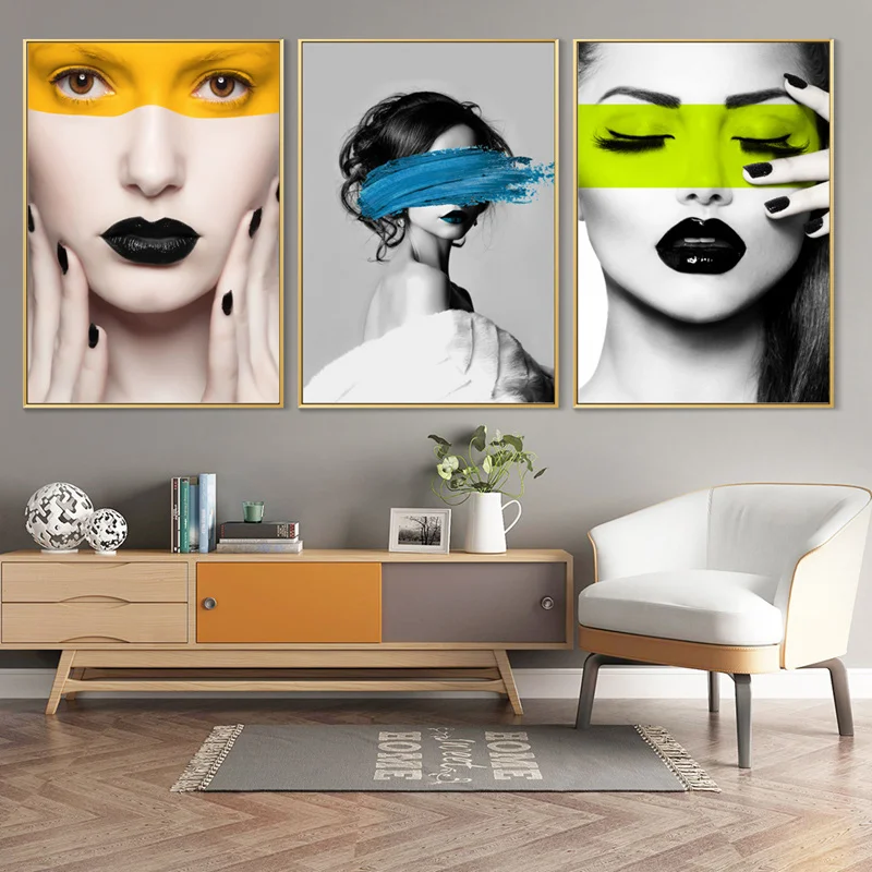 Портрет красоты картины маслом лента рисунок на холсте постеры и принты Quadro Art