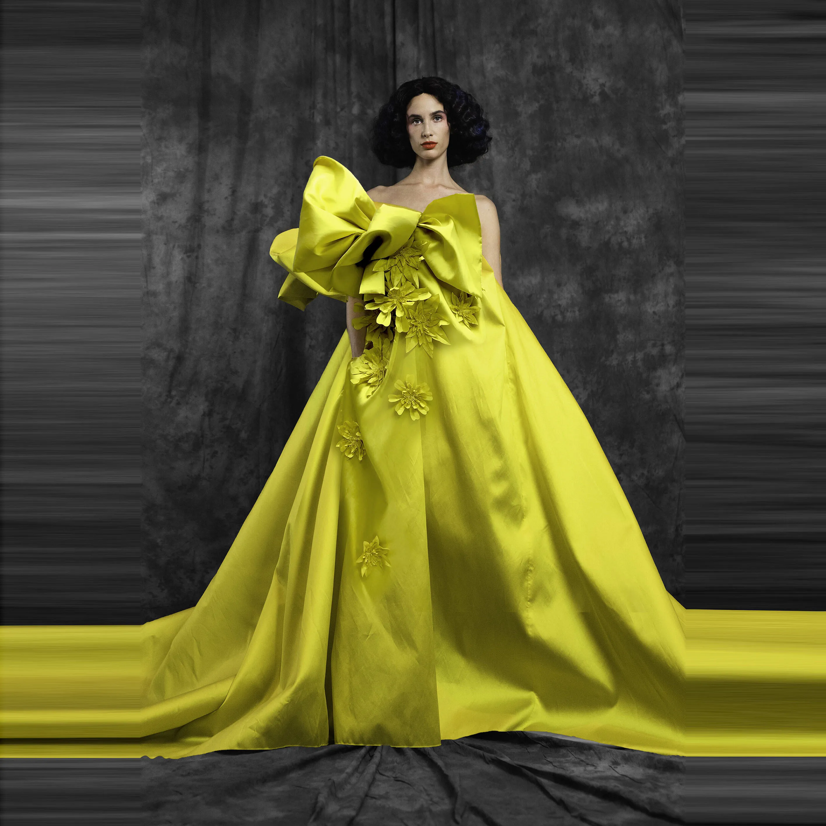 

Элегантное Изысканное женское платье желтого цвета, без бретелек, а-силуэт, в пол, бальное платье с цветами, вечернее платье, платье для выпу...