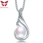 Женское ожерелье из серебра 925 пробы с пресноводным жемчугом